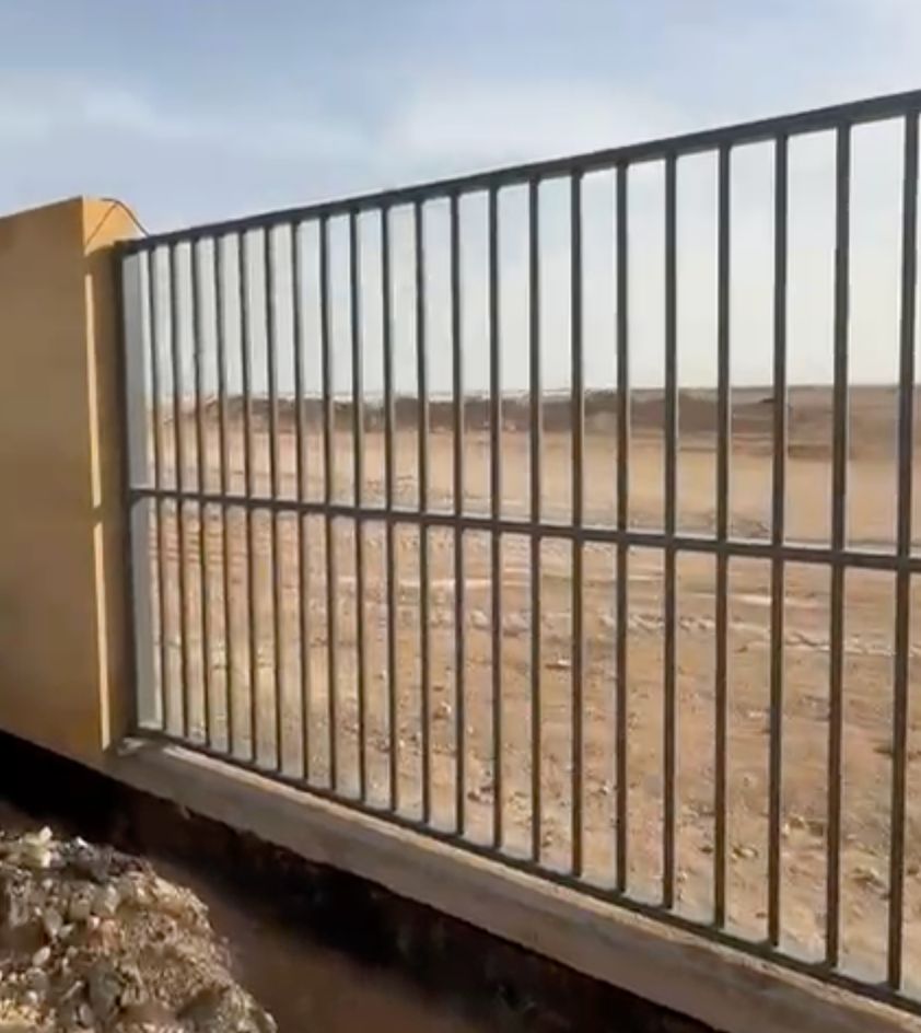 مصد حديدي مزخرف بقص ليزر CNC