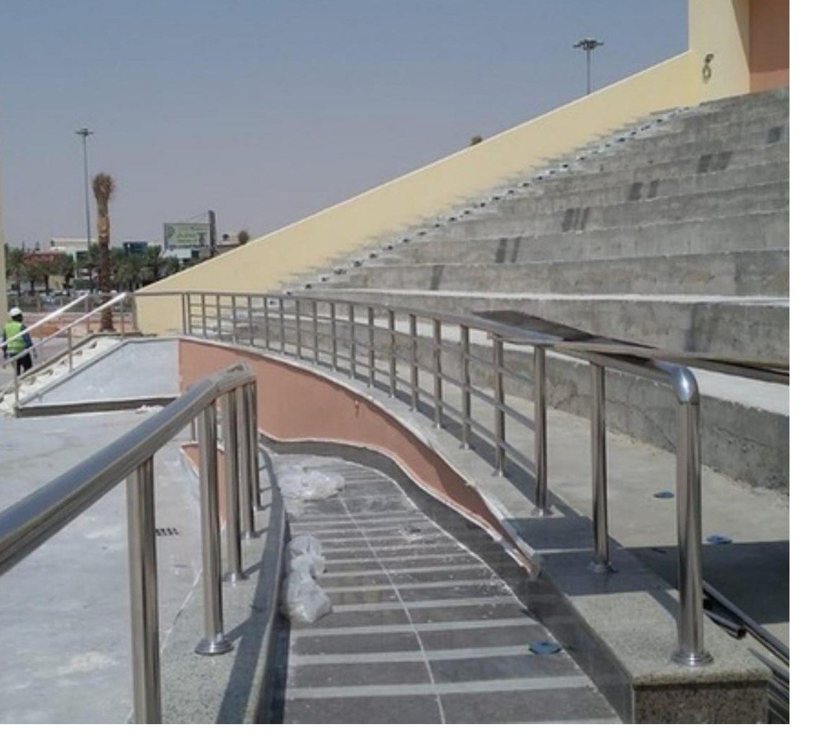 درابزين استانلس ستيل لمدرجات